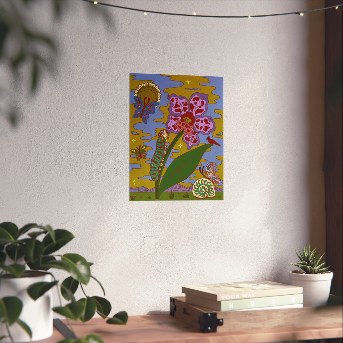 Caterpillar Girl (Illustration) — Giclée Art Print