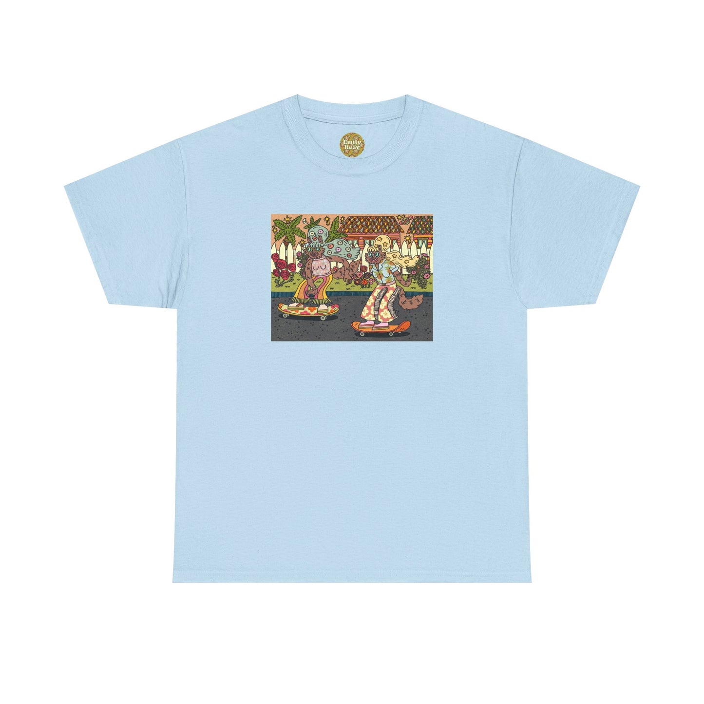 Sunglasses After Dark - Skateboard Vibe Unisex Heavy Cotton Tee