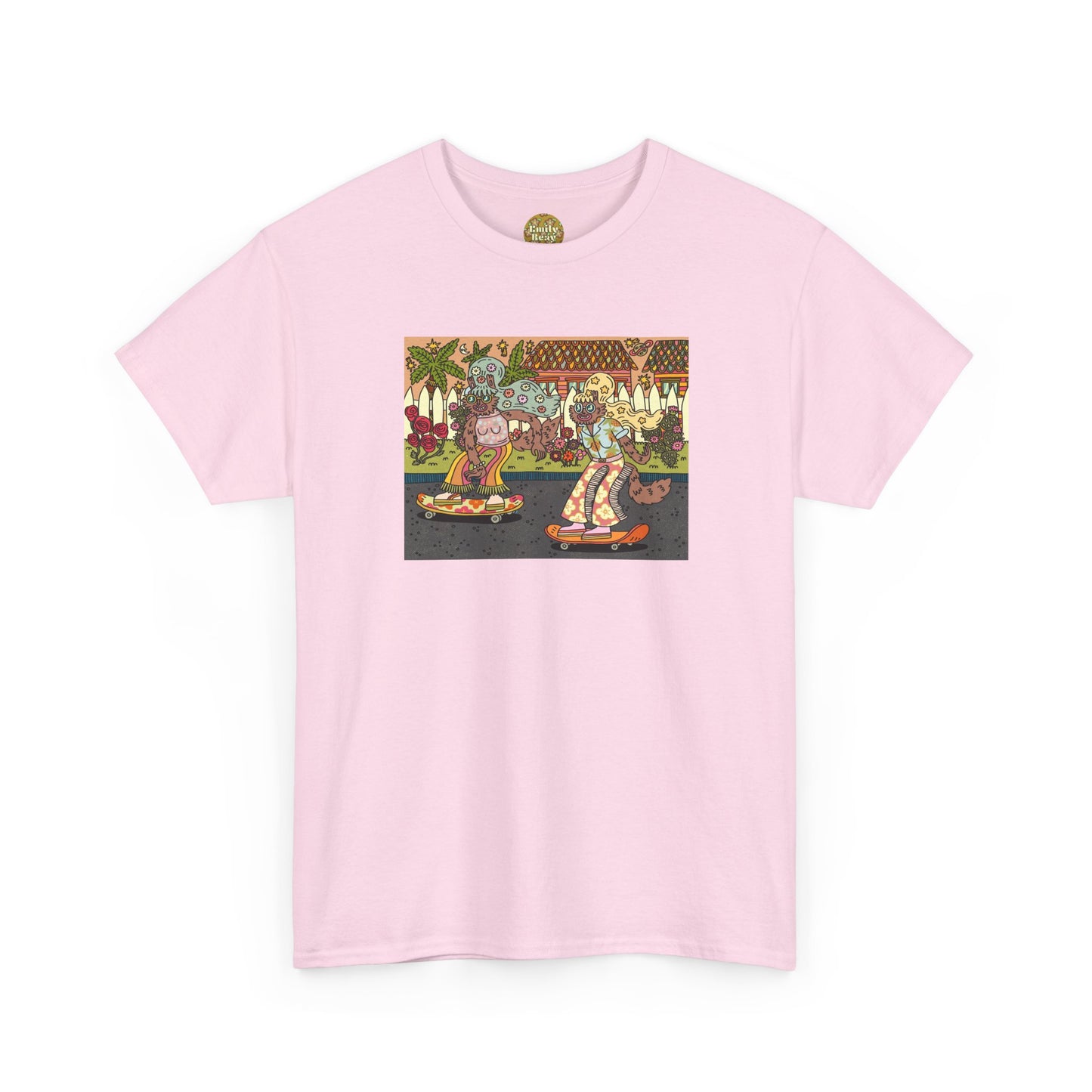 Sunglasses After Dark - Skateboard Vibe Unisex Heavy Cotton Tee