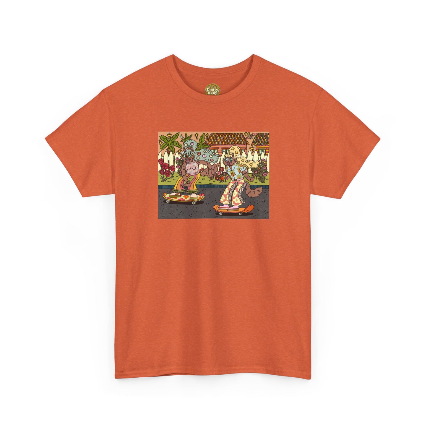 Sunglasses After Dark - Skateboard Vibe Unisex Heavy Cotton Tee