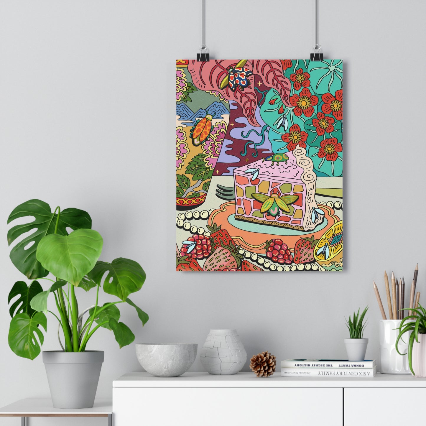 Girl Dinner (Illustration) — Giclée Art Print