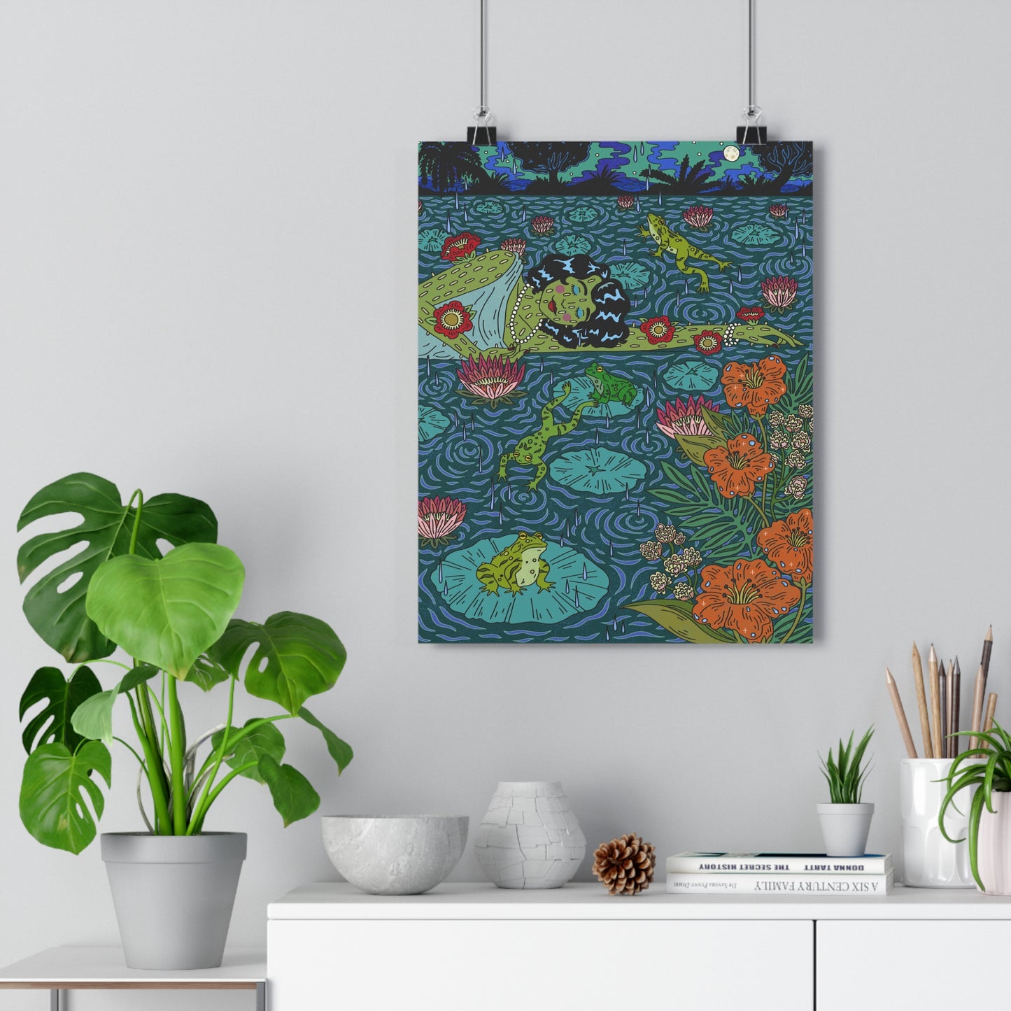 Frogs (Illustration) — Giclée Art Print