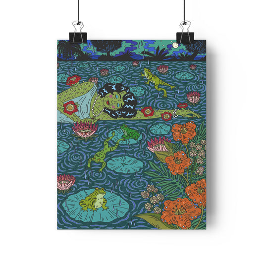 Frogs (Illustration) — Giclée Art Print