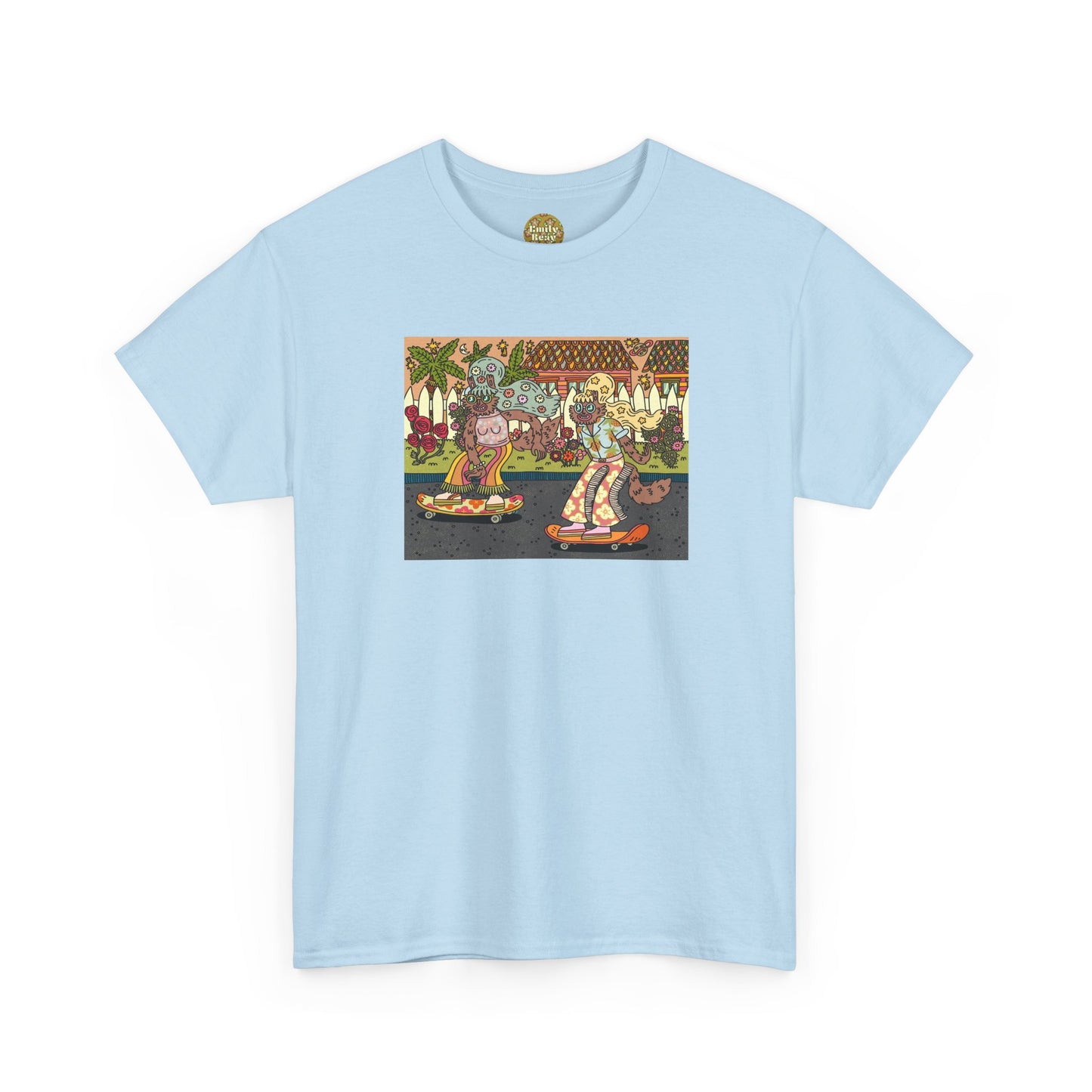 Sunglasses After Dark - Skateboard Vibe Unisex Heavy Cotton Tee