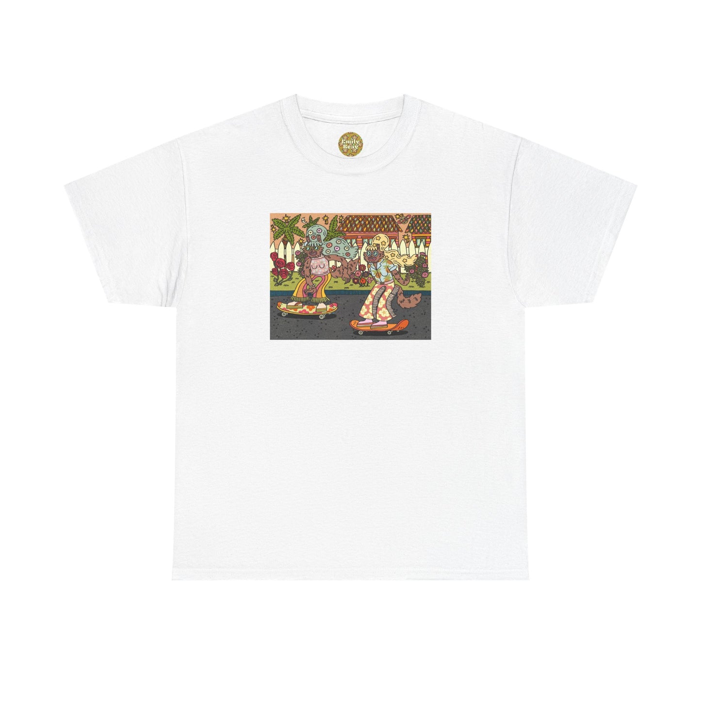 Sunglasses After Dark - Skateboard Vibe Unisex Heavy Cotton Tee