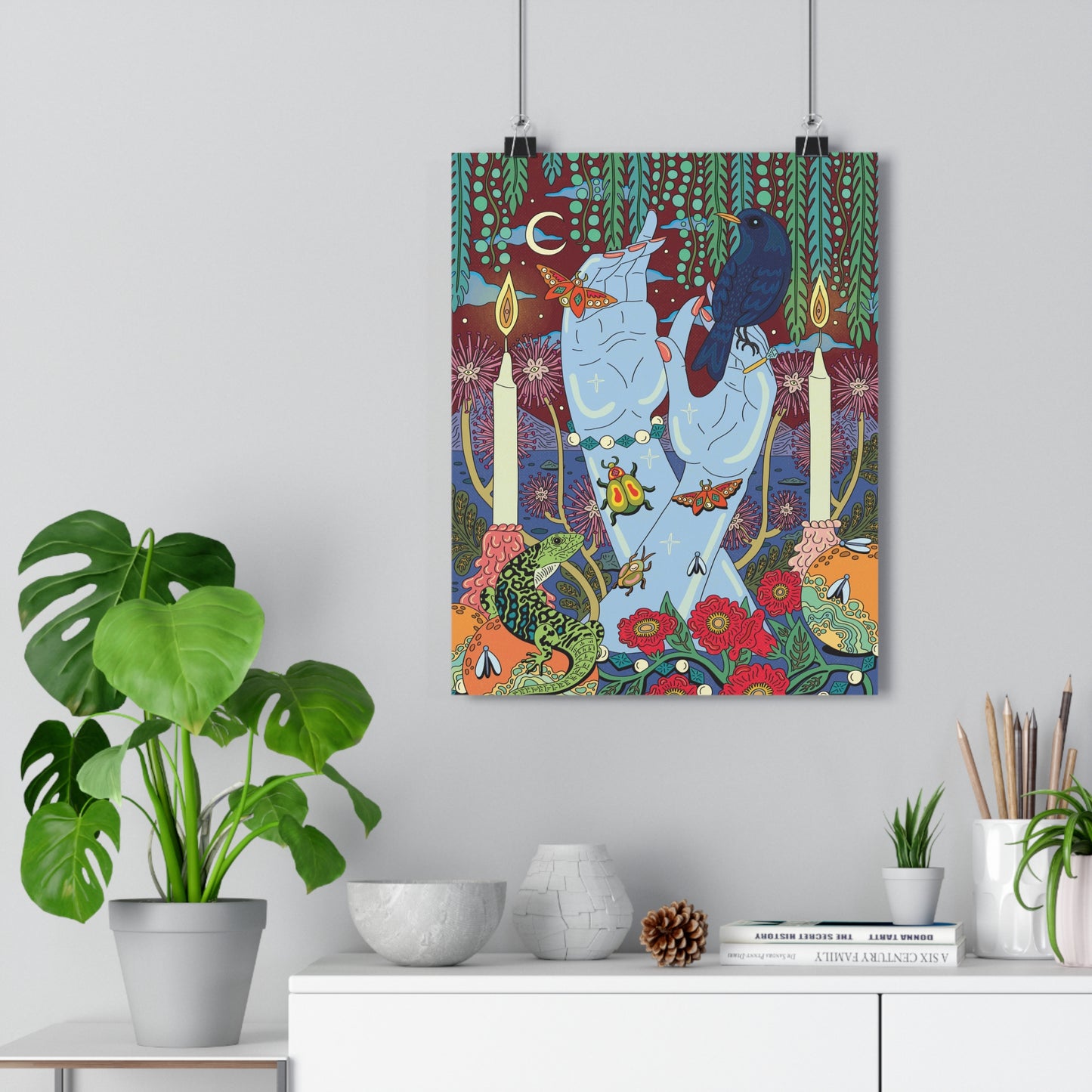 Blackbird Singing in the Dead of Night (Illustration) — Giclée Art Print